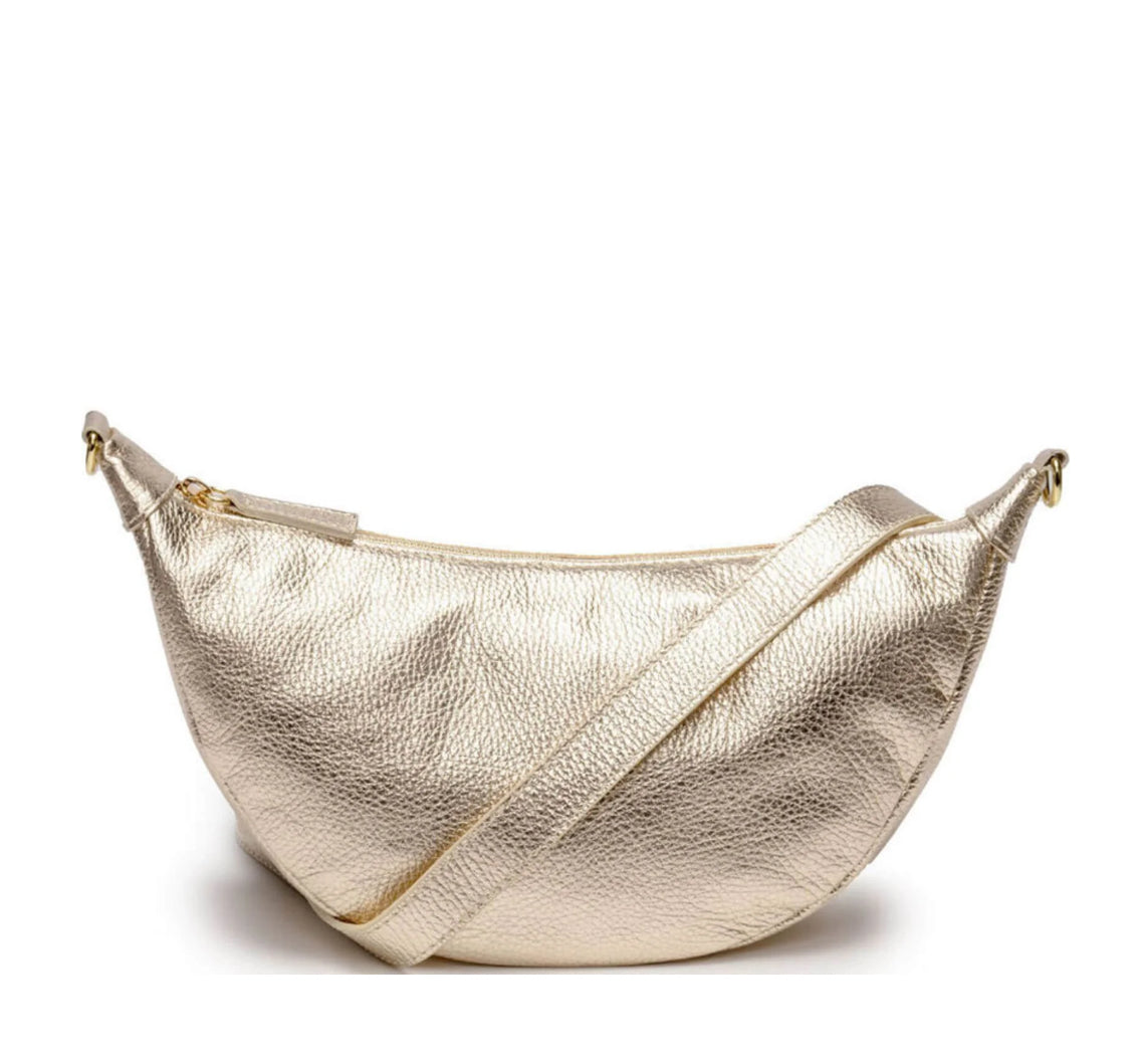 Elie Beaumont - Hobo Metallic Gold Bag