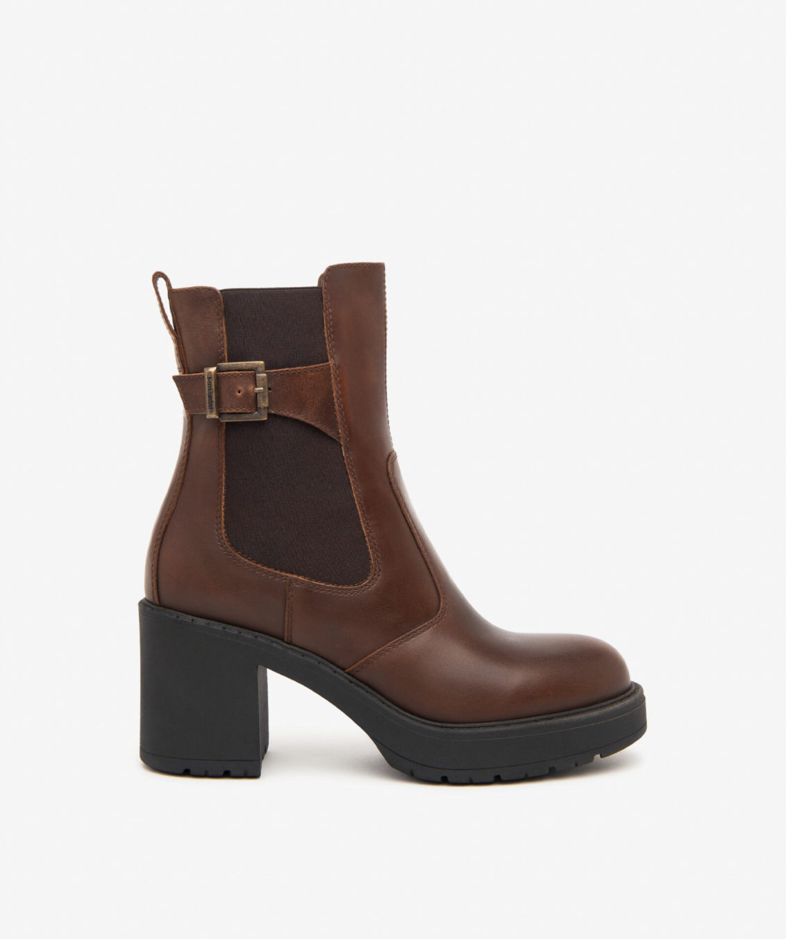 Nerogiardini - I411991D Brown Chelsea Platform Boot [Generous Fit]