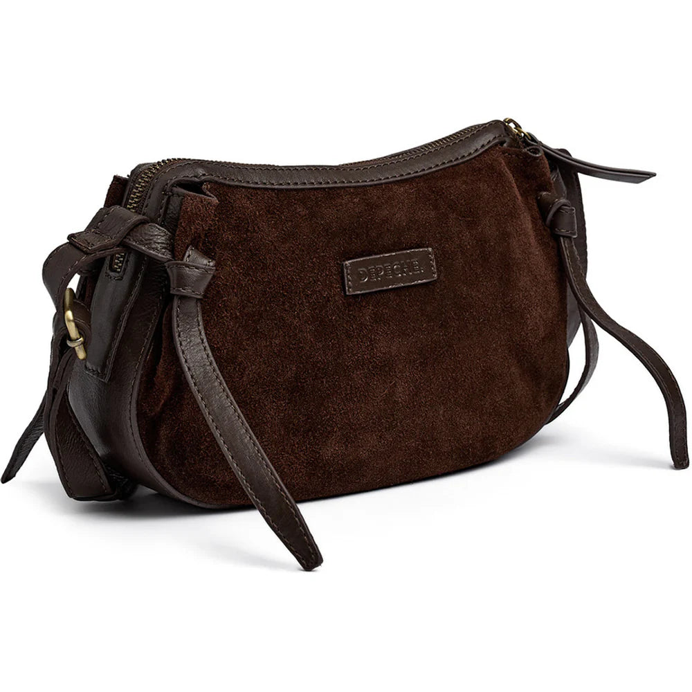 Depeche - 16648 Brown Suede Shoulder Bag