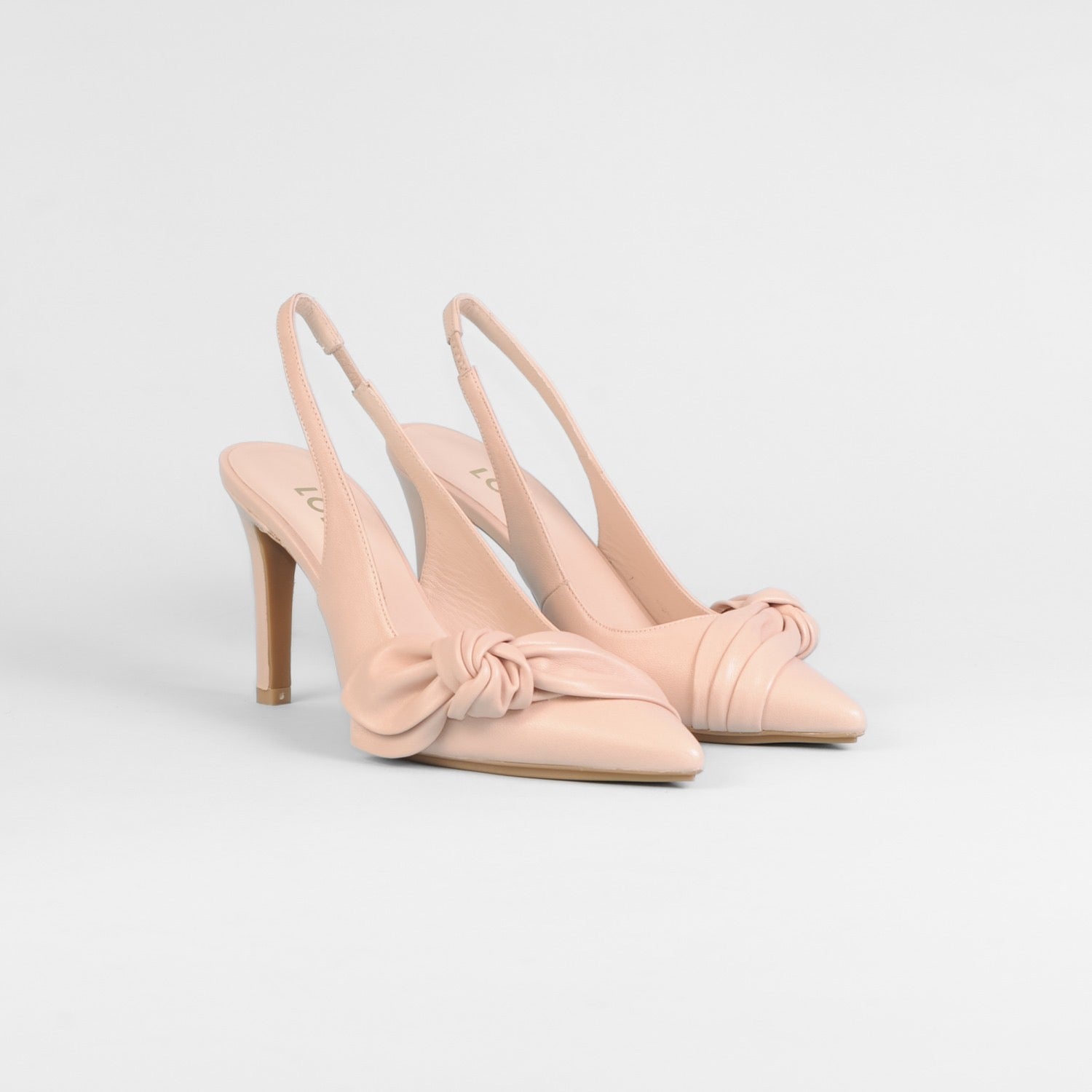 Lodi - Rusileo Blush Pink Bow Medium Heel