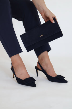 Lodi - Nestor Navy Buckle Slingback