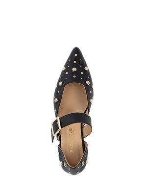 Babouche - Ally Black Stud Mary Jane
