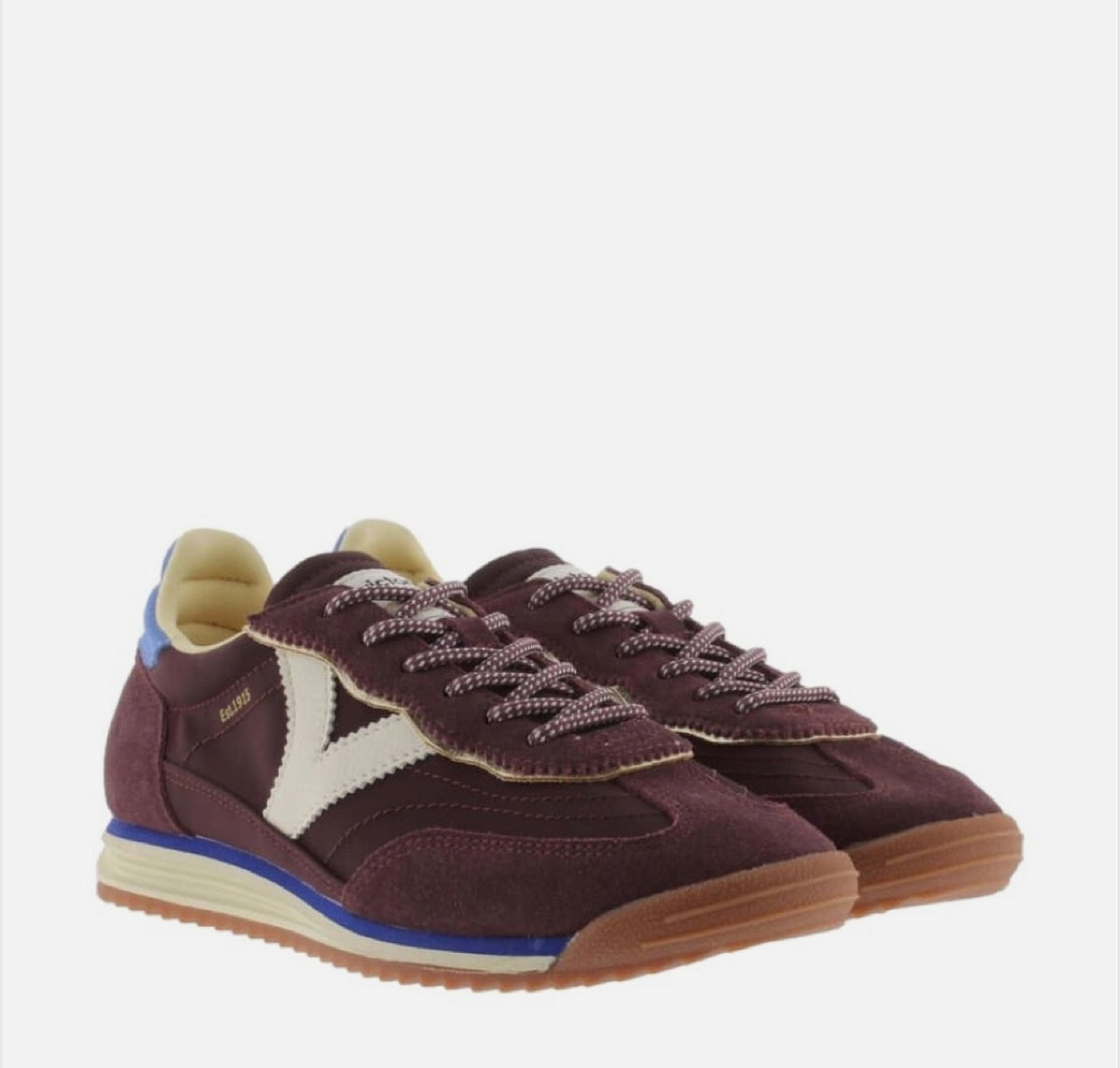 Victoria- 1 158101 Burgundy Retro Trainer