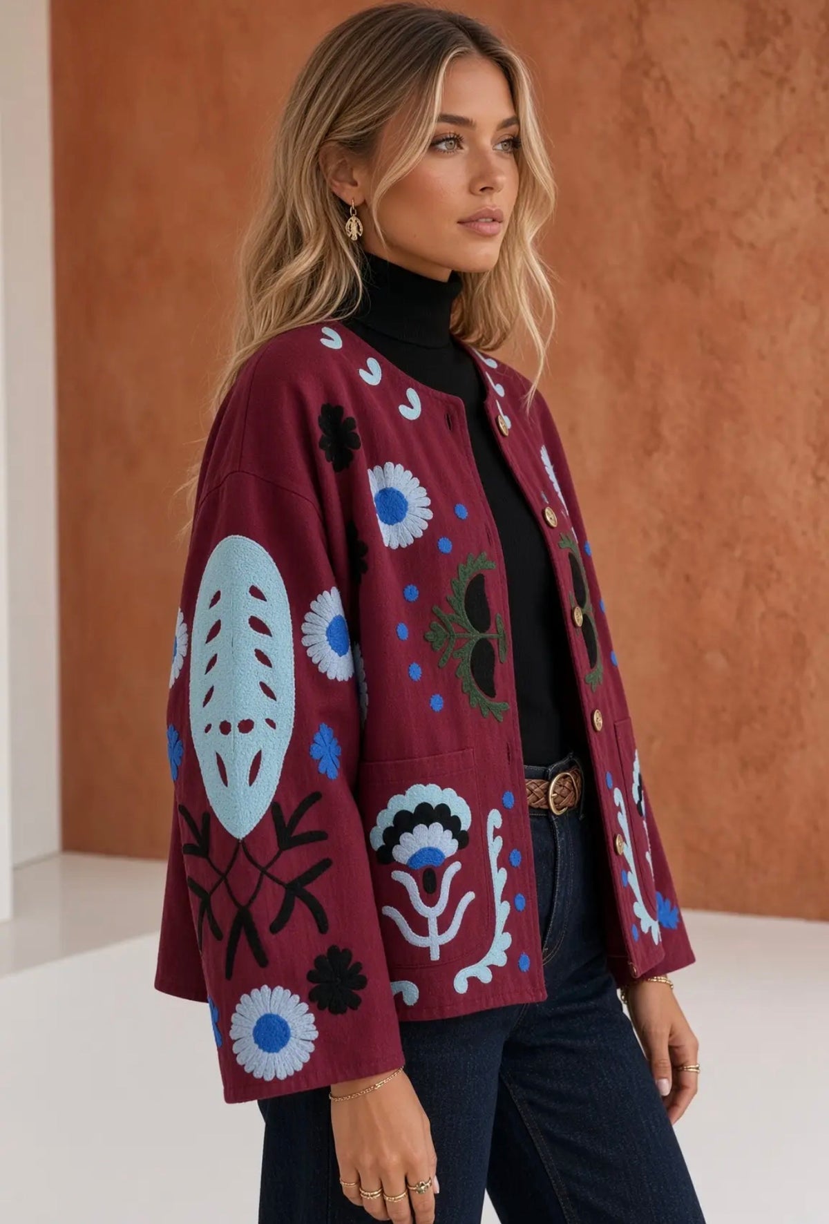 Anna - Burgundy Jacket