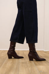 Miss Elastic - 75375 Burgundy Knee High Sock Boots
