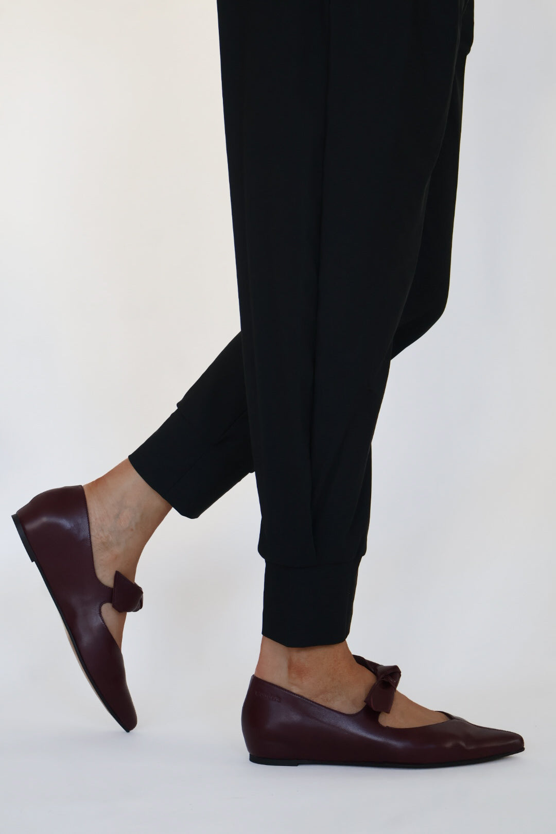 Wonders - A-3840 Burgundy Wedge Mary Jane