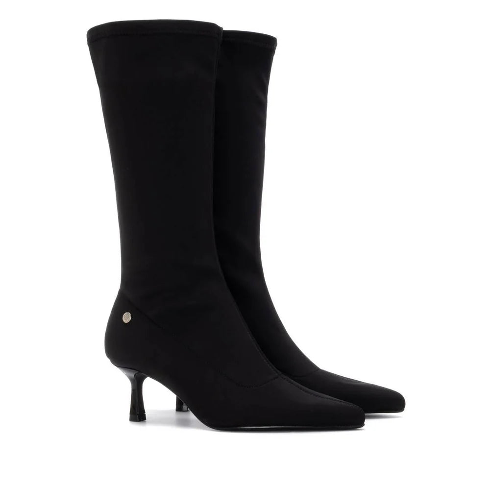 Xti - 144703 Black Stretch Mid Calf Boot