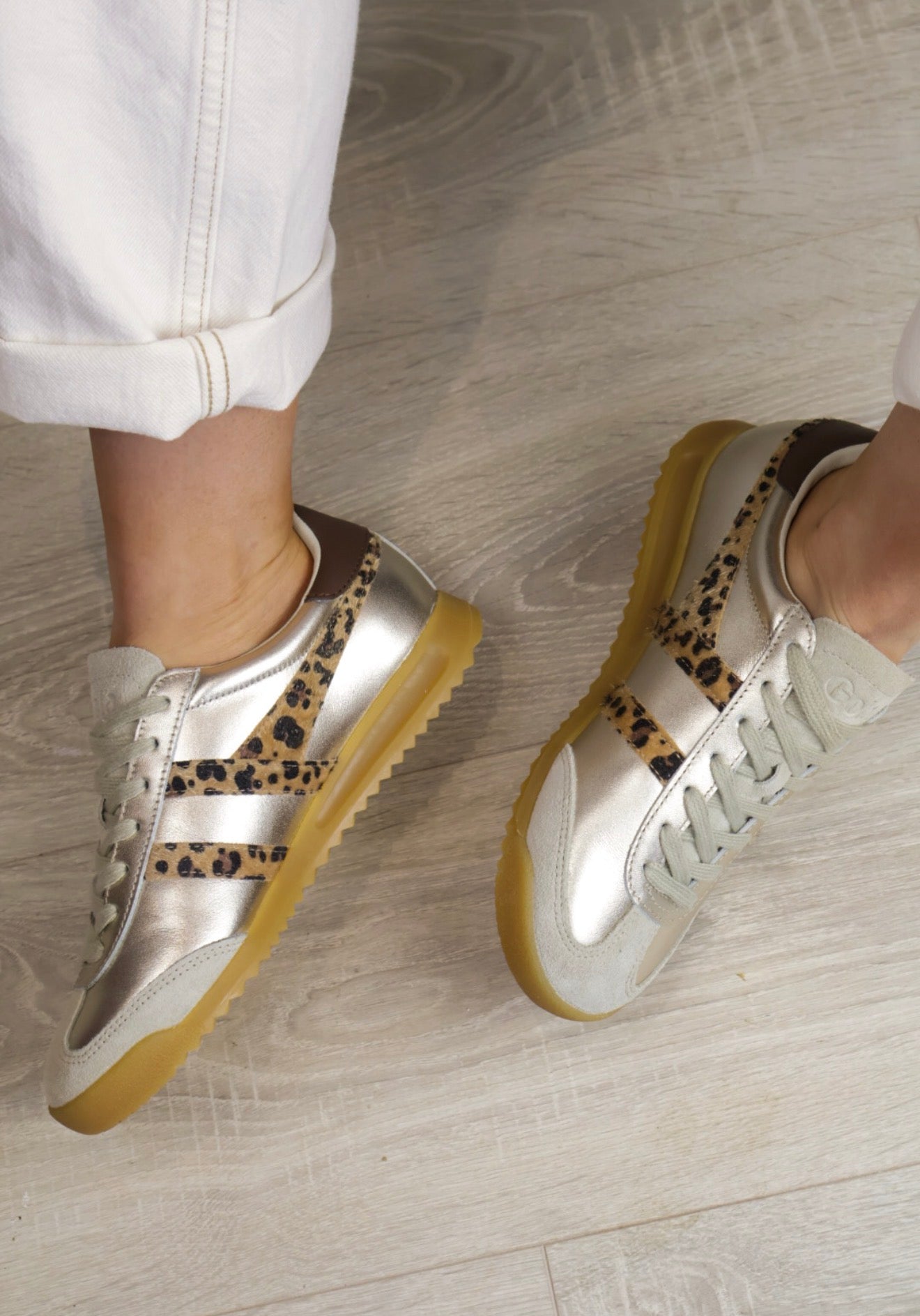 Gola - Torpedo Glimmer Gold/Leopard Trainer
