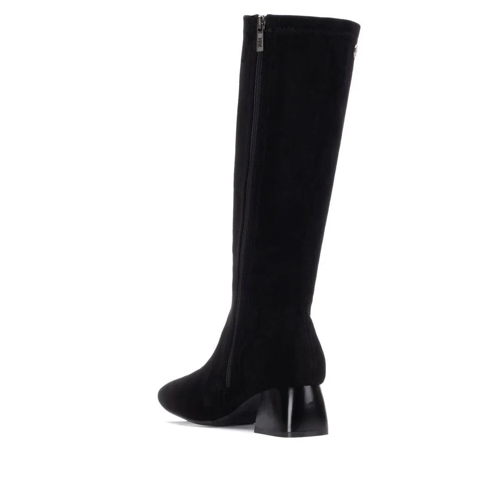 Xti - 144291 Black Stretch Mid Calf Boot