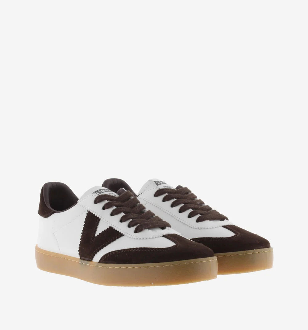 Victoria - 126207 White and Brown Trainer