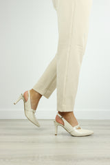 Rachels - S8469 Cream Slingback