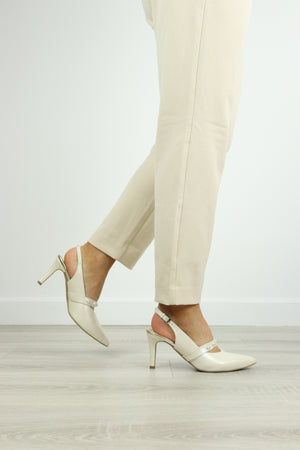 Rachels - S8469 Cream Slingback