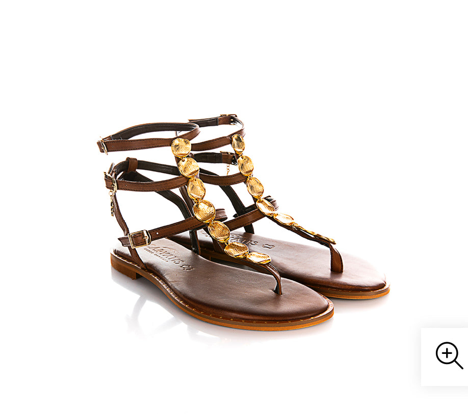Caryatis - 621007 Brown Gladiator Sandal