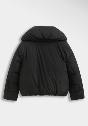 Anna - Black Short Quilted Jacket