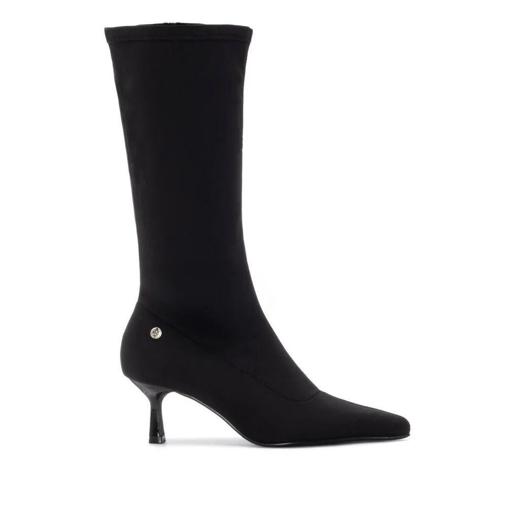 Xti - 144703 Black Stretch Mid Calf Boot