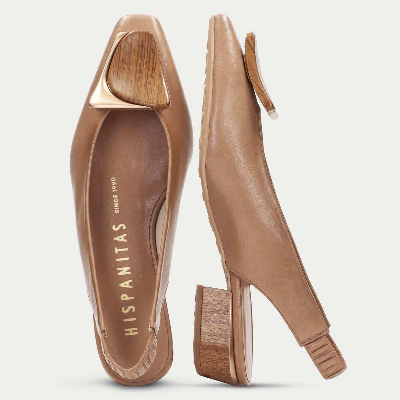 Hispanitas - HV264761 Tan Buckle Slingback
