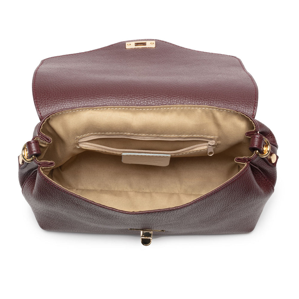 Elie Beaumont - Burgundy Leather Crossbody Bag