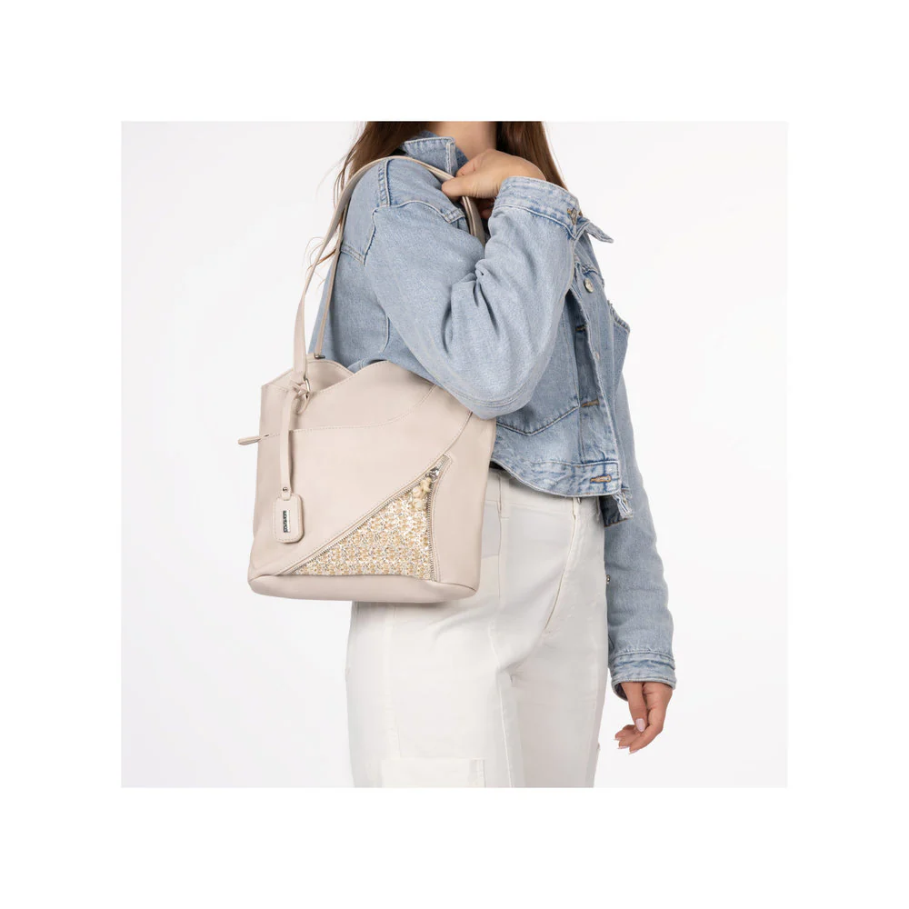 Rieker - H1025 Beige Zip Bag