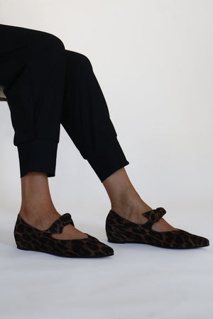 Wonders - A-3840 Leopard Wedge Mary Jane [Back Soon]