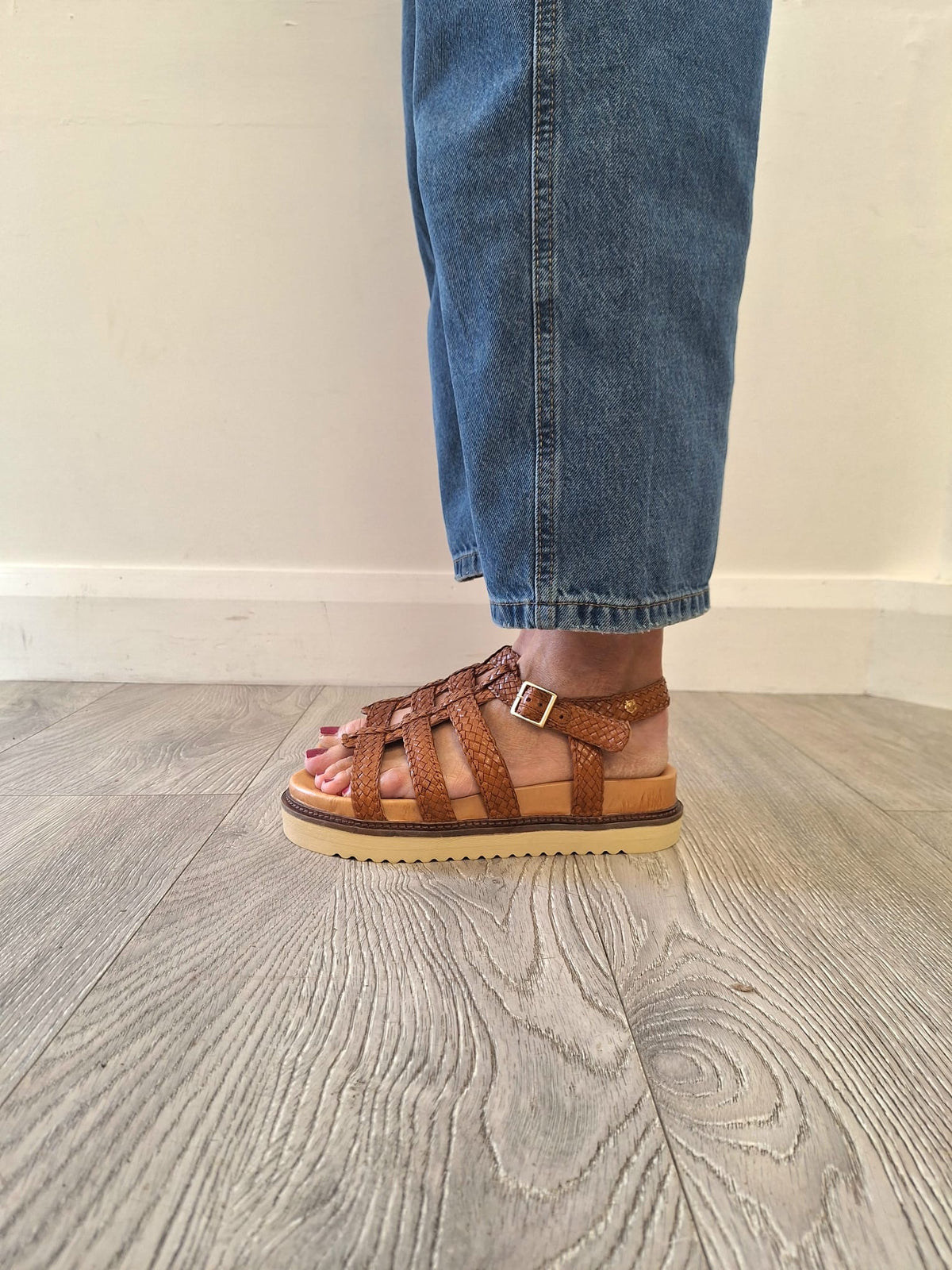 Carmela - 163030 Tan Gladiator Sandal