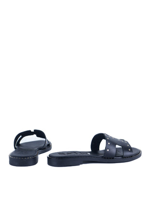 Oh My Sandals - 5840 Black Stud Slide