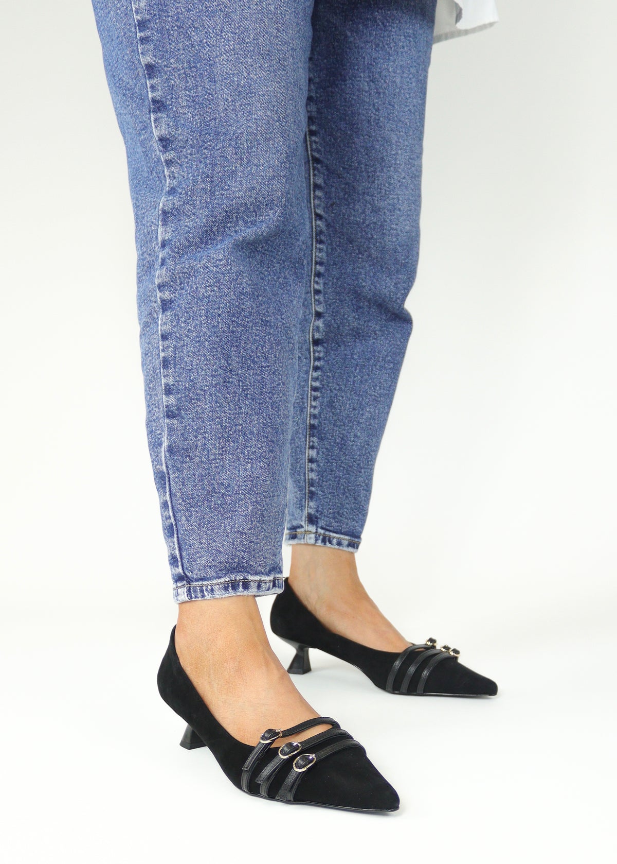 Lodi - Roma Black Kitten Heel