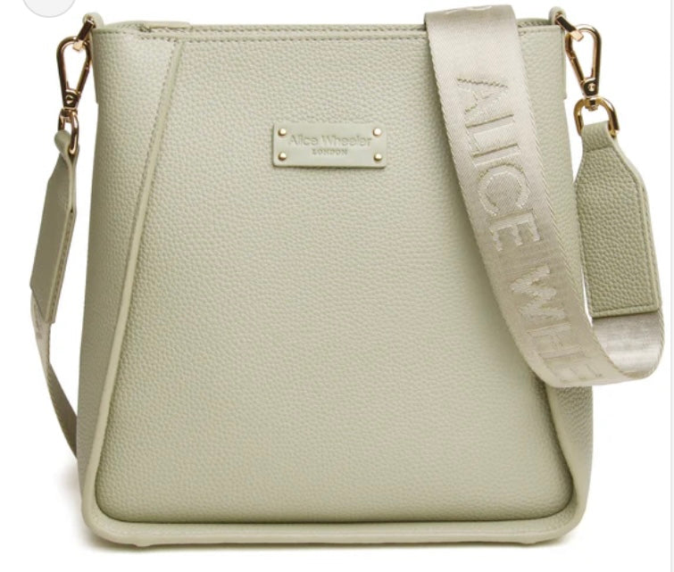 Alice Wheeler - Kensington Pistachio Green Crossbody Bag