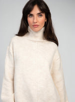 Anna - Cream Turtle Neck Jumper