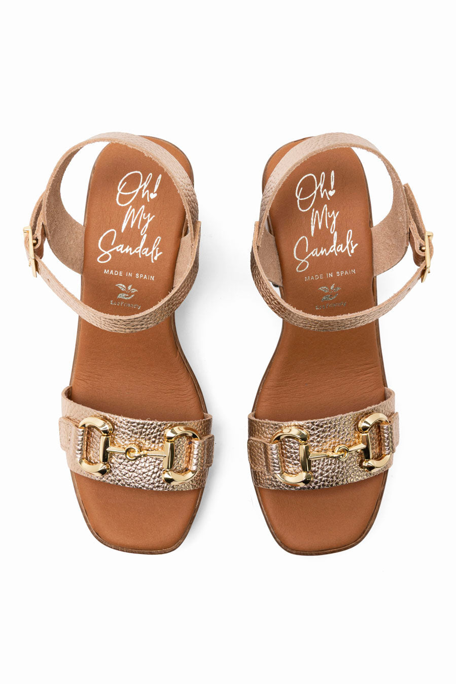 Oh My Sandals - 5931 Gold Platform Sandal