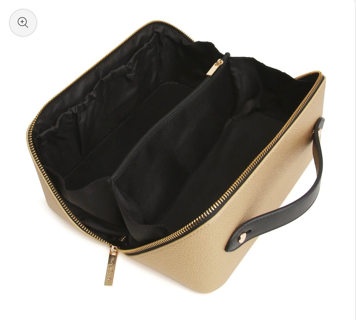 Alice Wheeler - Gold Make Up Bag