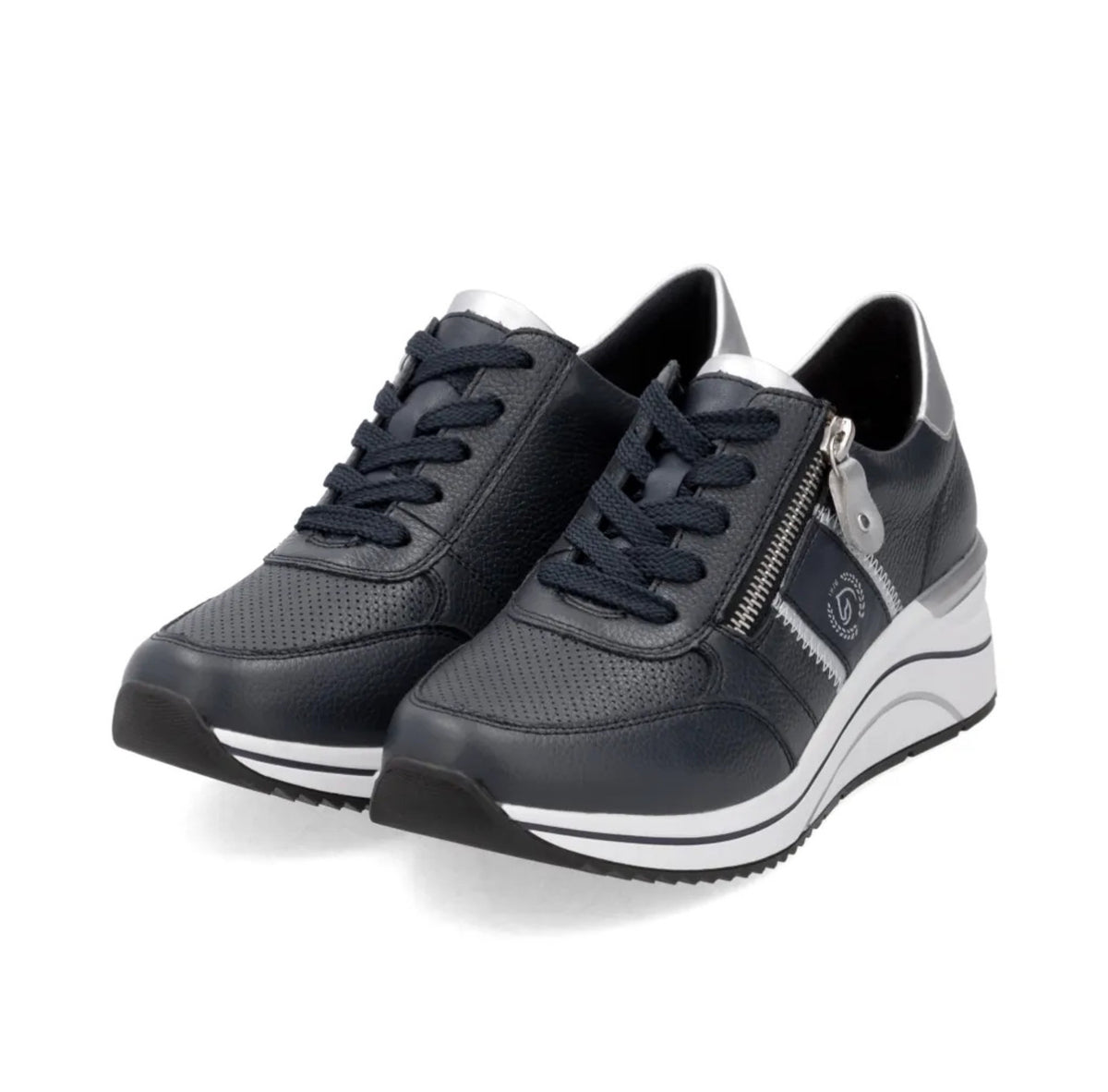 Remonte - D0T04 Navy Wedge Trainer