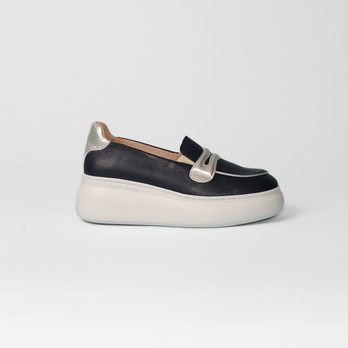 Wonders - A-2671 Navy Wedge Loafer