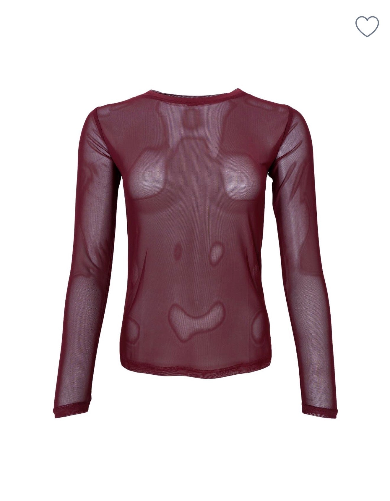 Black Colour - BCannie Burgundy Mesh Underlayer