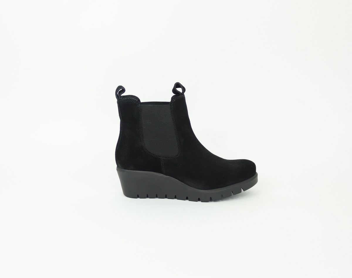 Ara - 57004 Black Suede Wedge Boot