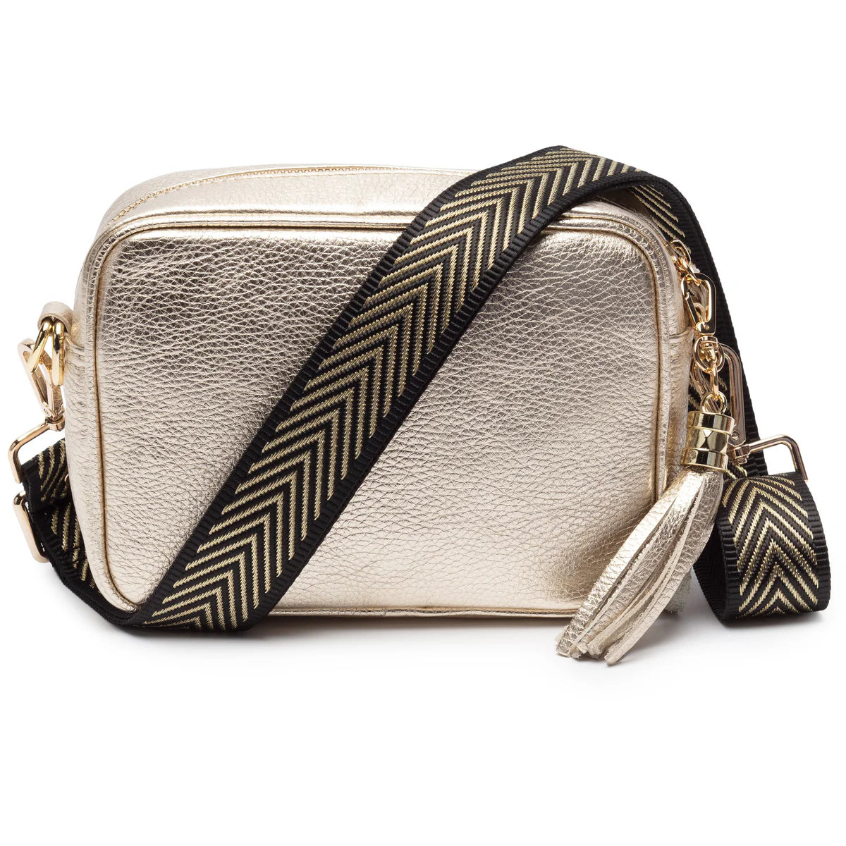 Elie Beaumont - Gold Leather Crossbody Bag