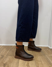 Jose Saenz -2269 Brown Zip Ankle Boot