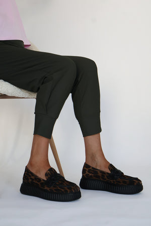 Wonders - A-5203 Leopard Wedge Loafer