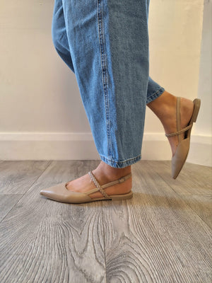 Pomme Dor - 1204 Beige Slingback