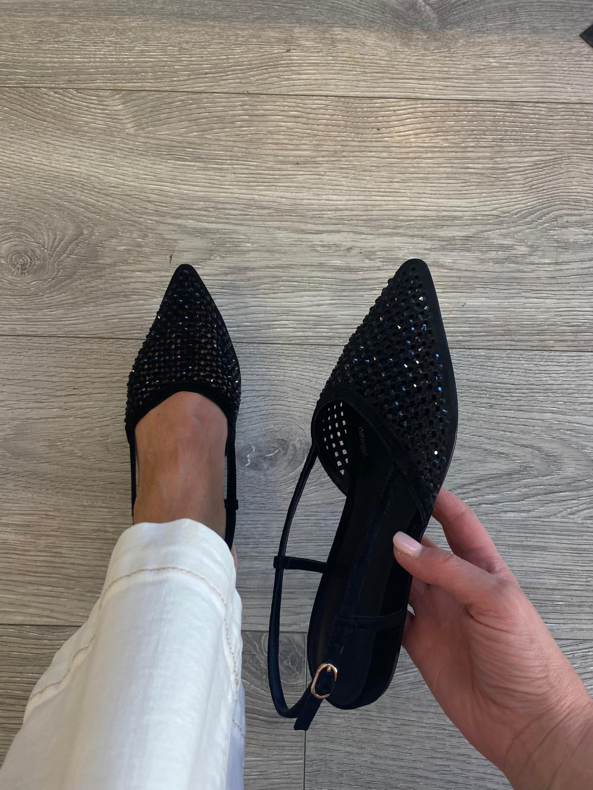 Lodi - Hercules Black Slingback