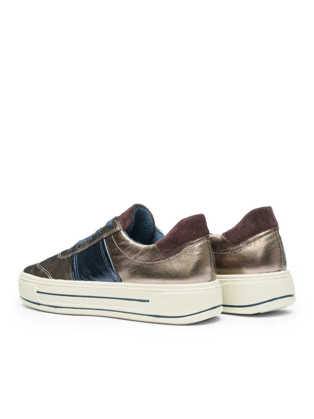 Ara - 23012 Metallic and Blue Trainer