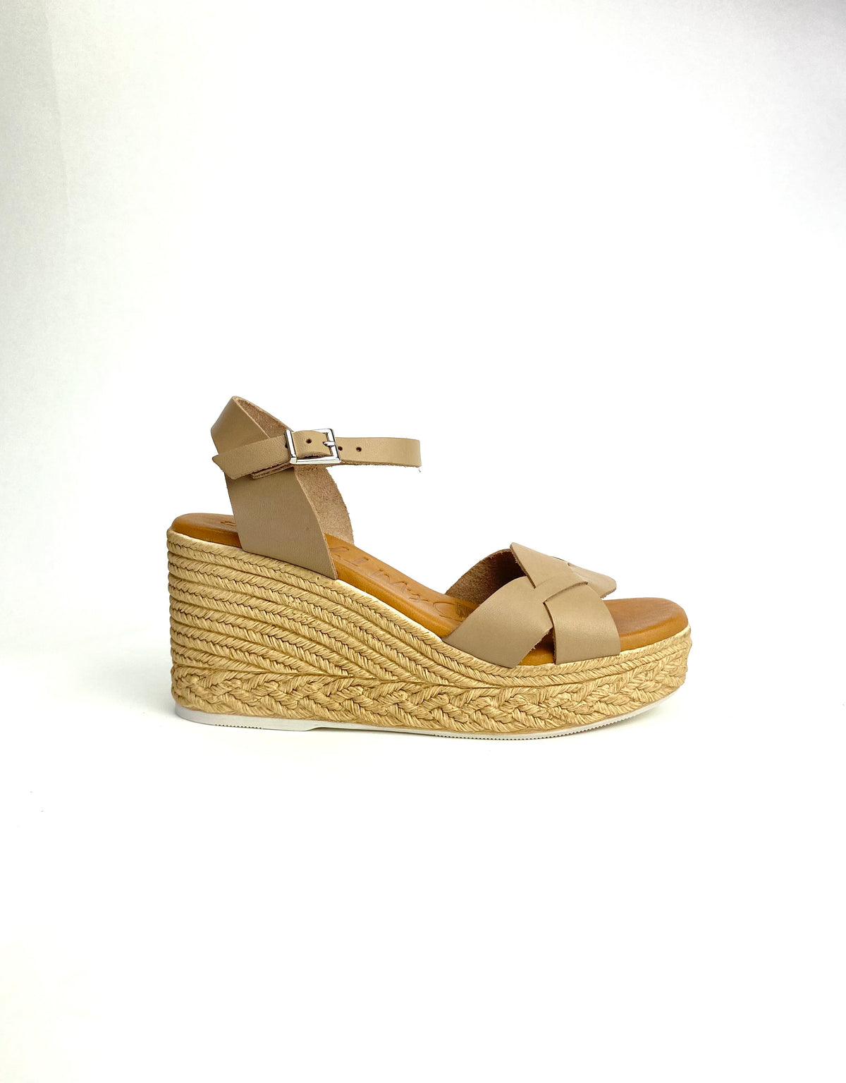 Oh My Sandals - 5460 Taupe Wedge Sandal