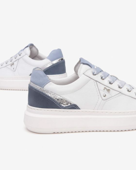 NeroGiardini - E513040D White and Blue Trainer