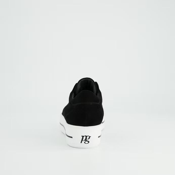 Paul Green - 5529 Black Suede Slip On Trainer