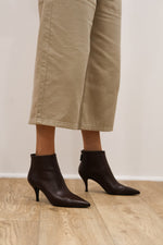Rachels - TATI7 - Brown Back Zip Ankle Boot