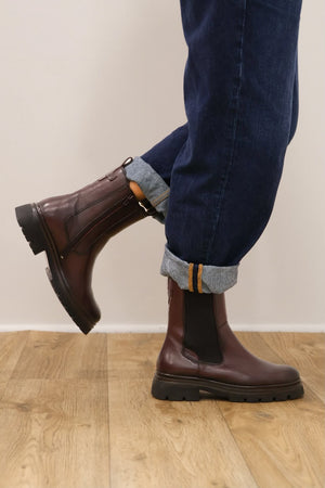 Tamaris - 25474 Burgundy Chelsea Boot