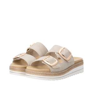 Remonte - D0Q66 Beige Buckle Slide