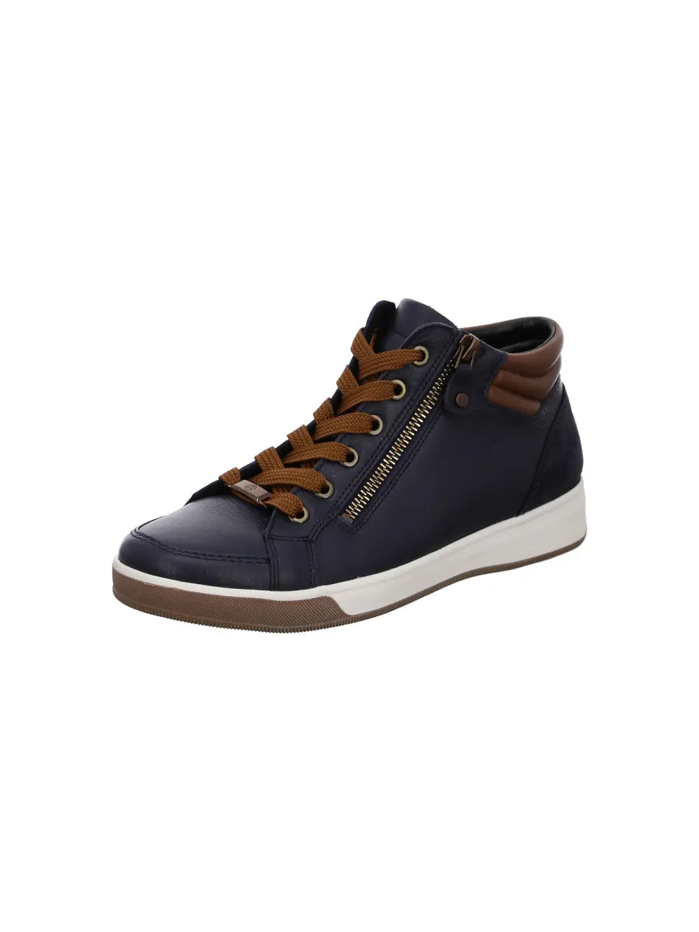 Ara - 24499 Navy & Brown Leather Hi-Top