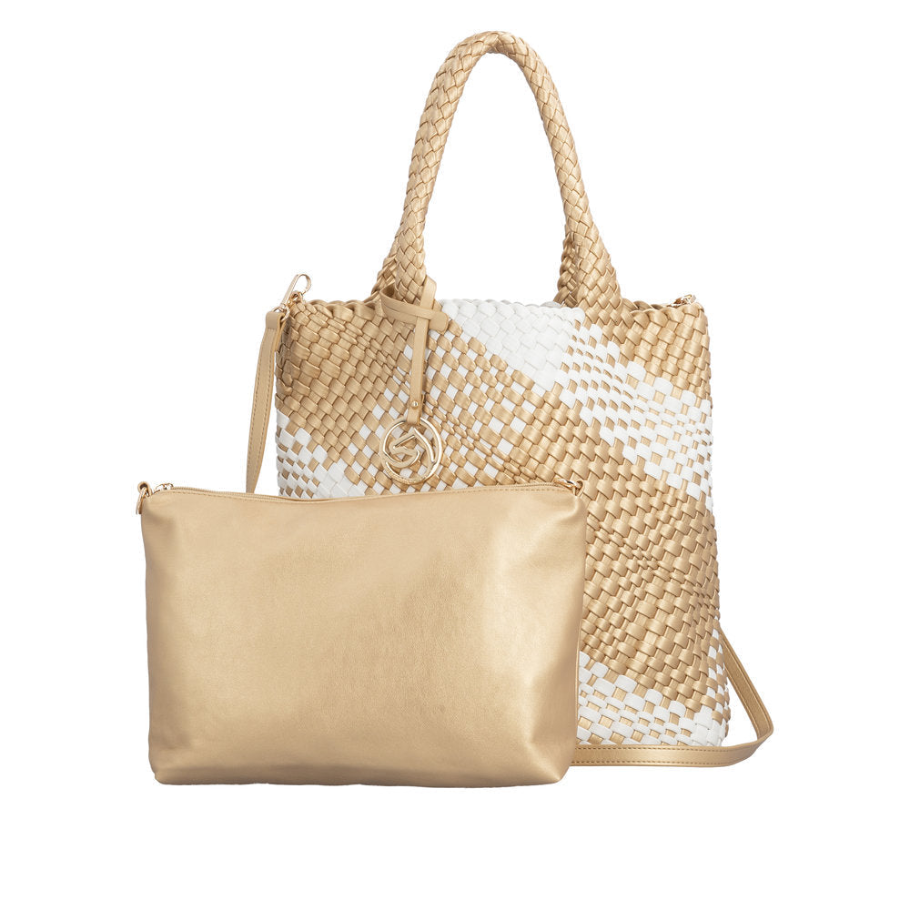 Remonte - Q0761-81 Gold & White Shoulder Bag