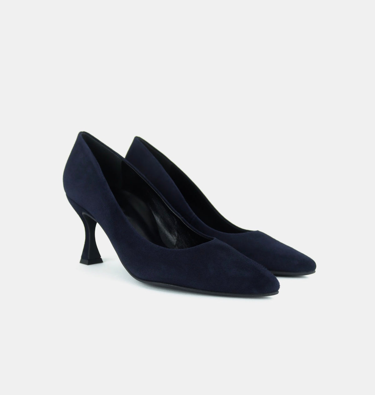 Paul Green - 3859 Navy Suede Court Shoe