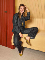 Black Colour - BCSIA Dark Denim Barrel Jeans